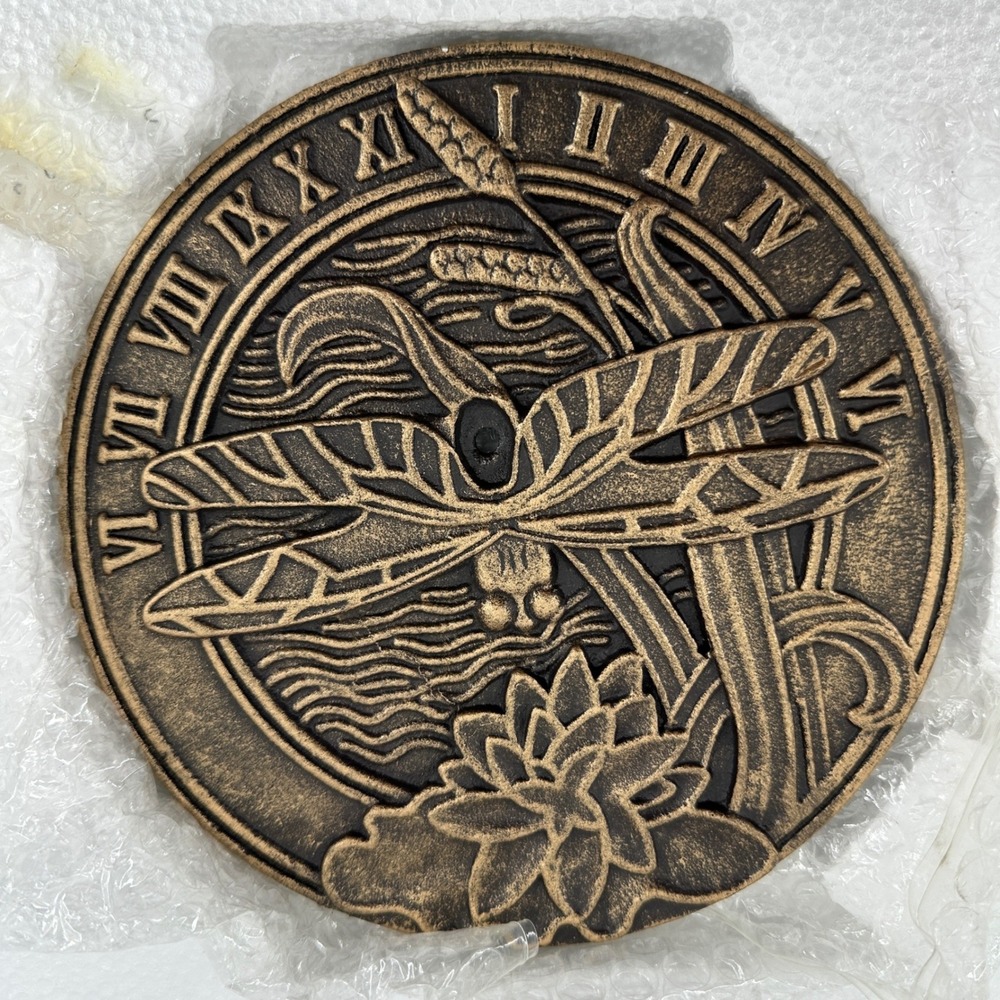 Avon Flutter Collection Dragonfly‎ Sundial Garden Stake Outdoor Decor Yard Art
